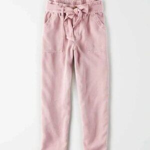 American Eagle Pink Slouchy Pants NO BELT Size 8 Short